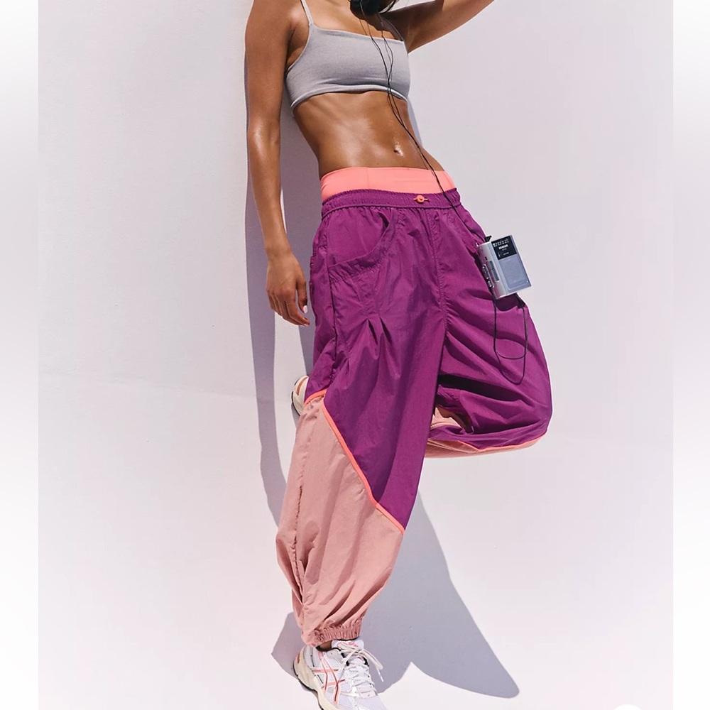 Free People Movement FreeFlow Pants Deep Mulberry Size Lg NWT